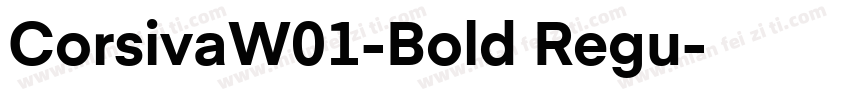 CorsivaW01-Bold Regu字体转换